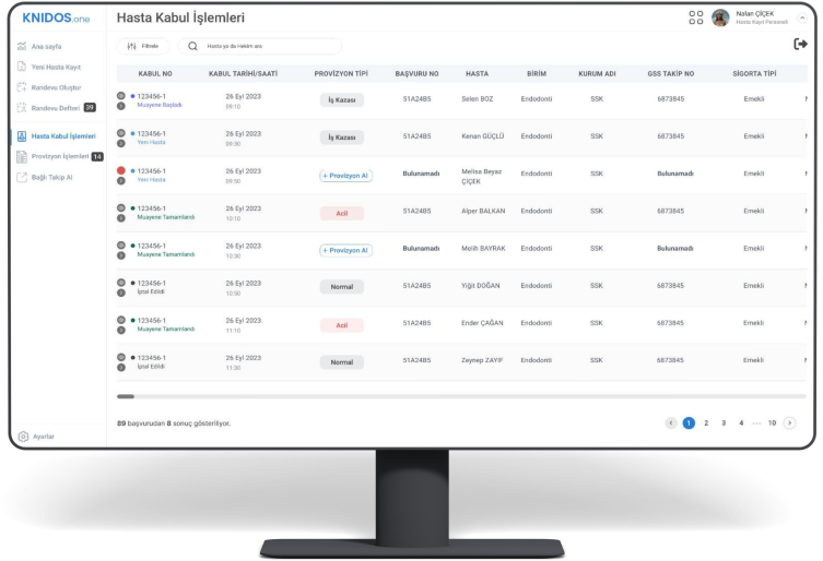 Approved Patients Screen Image